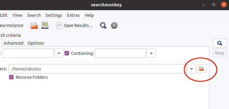 SearchMonkey choose a folder to search