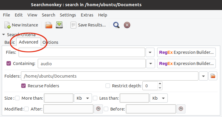 SearchMonkey use advanced search