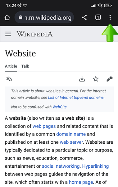 Android open search menu