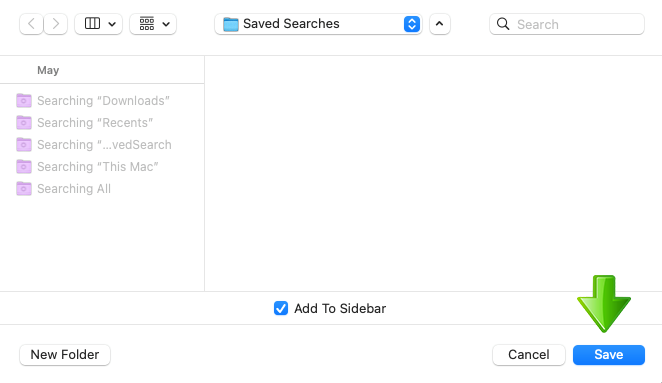 MacOS Finder save settings